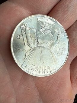 Stříbrná mince 500 kčs Matica slovenská
