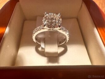 Zlatý prsten s diamanty