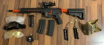 Prodám airsoft AR15 keymod Charlie 10 od Delta armory
