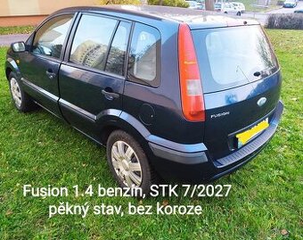 Fusion, 1.4 benzín, 166 000km, bez koroze