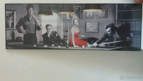 Reprodukce M. Monroe H. Bogart E. Presley, J. Dean