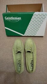 Kožené semišové boty Gentleman