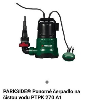Elek. ponorné čerpadlo parkside PTPK 270W