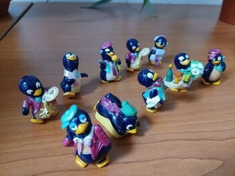 figurky z kinder vajec - sada tučňáků