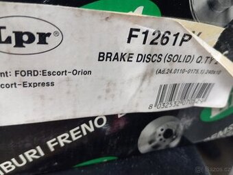 Přední kotouče nechlazené Ford escort -Orion