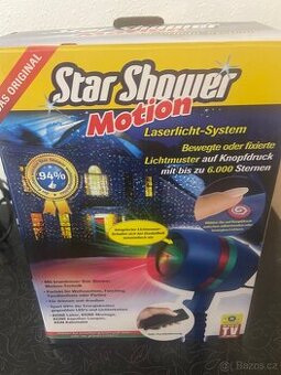 Červeno-zelený laserový projektor s hvězdnou sprchou