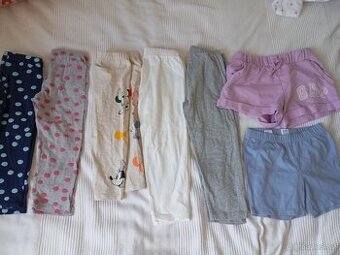 GAP a OVS 3/4 leginy a šortky holka vel. 110/116