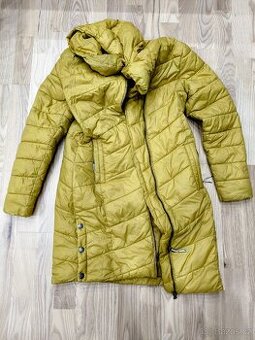 Hořčicový zimní kabát Alpine Pro - 1