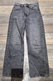 Dívčí džíny šedé wide leg