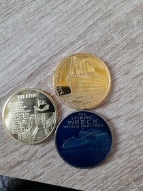 Pamětní Mince a cihličky Titanic