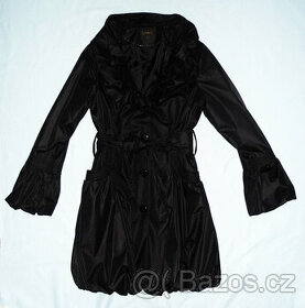 Jarní černé paleto/kabát, vel. 38-40, zn. Y-London