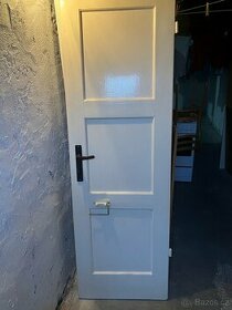 Dveře retro koupelnové pravé 60cm starožitné - 1