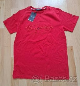 Tričko červené Tommy Hilfiger - 1