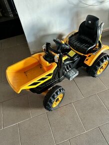 Dětský elektrický traktor Kingdom Žlutý