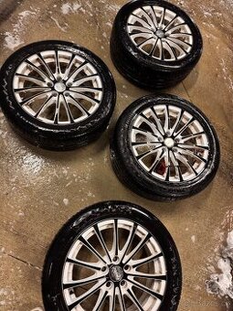 Alu kola R17 5x112 + pneu Continental 235/45 70%