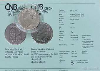 200kč ČNB 2000 - Zdeněk Fibich