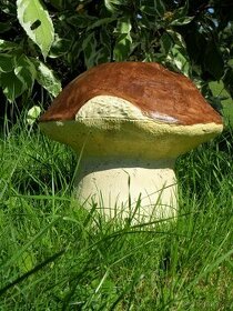 Zahradní dekorace-hřib výška 24cm, hříbek,houba,umělý kámen