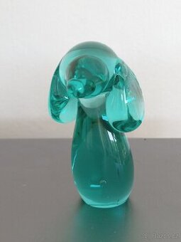 Skleněný pejsek 9cm - 1