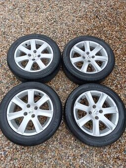 4x Alu Peugeot R16 + letní pneu 205/55 R16 91V