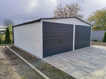 Plechová garáž 6x5m