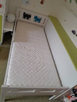 Dětská postel s roštem a matrací IKEA + potah - 1