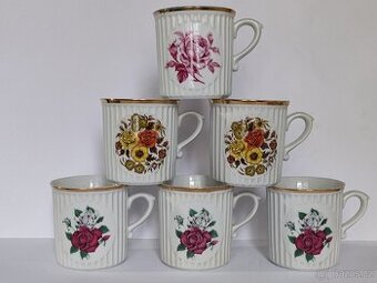 6x retro hrnek Dubí, staré hrnky ČSSR, 100.-/kus, pošta 69.-