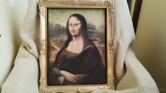 Mona lisa,kopie,olej na dřevené desce