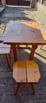 selská jídelna sestava, masiv borovice