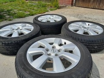 Sada alu kol originál OPEL, 6,5x16, 5x110, ET41; pneu 205/55