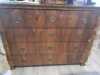 Komoda Biedermeier , skříň masiv