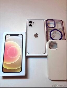 iPhone 12 64gb bílý, TOP STAV, 89% baterie