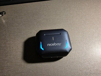Bezdrátová sluchátka Niceboy SpacePods / Gamepods, modré