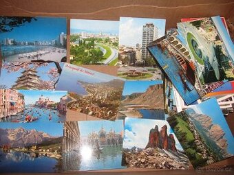 staré pohlednice, svět, různé