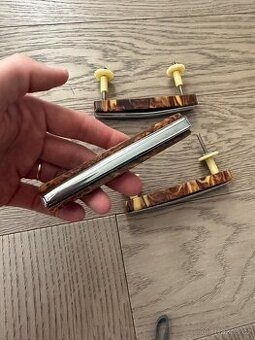 Retro nábytkové úchytky 3ks