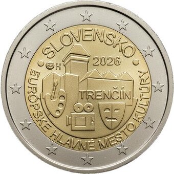 2 euro Slovensko 2026 Trenčín UNC
