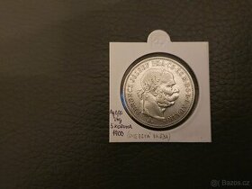 Stříbrná mince 5 Korun 1900 - 1