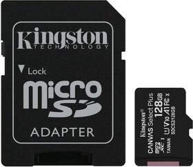 Kingston MicroSDXC 128GB Canvas Select Plus + SD adaptér