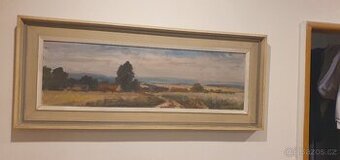 Jaromir Kunc - Podvečer (od Sázavy) A 4503 olej 25x80
