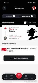Prodám čtyři 4 Lístky Na Pražské Derby 10.5