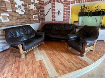 Kožená sedací souprava - 1