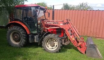Traktor Zetor 4341 s čelním nakladačem