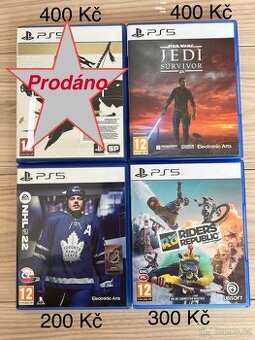 PS5 hry dobrém stavu ( 200 Kč )