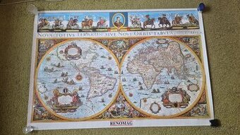 Nástěnná historická mapa světa - 1