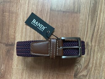 Nový pánský pružný opasek Bandi - L/XL - tmavě vínový