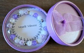 Minerální náramek dárek na Vánoce - tip na dárek k Vánocům