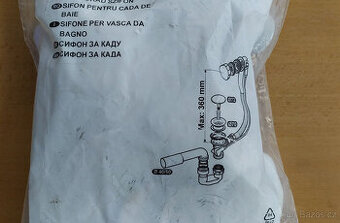 Vanový sifon LIV 5-446 s přepadem a lankovým ovládáním zátky