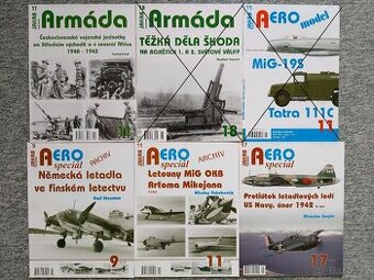 10) Prodám nové časopisy Aero a Armáda - 7 ks