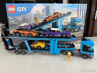 LEGO City 60408 - Kamion pro přepravu aut se sporťáky
