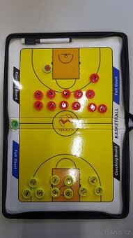 Basketbalová taktická deska, magnetická, skládací