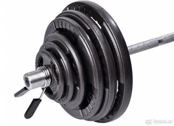 Bench činka 100kg HAMMER - pogumované kotouče